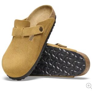 Birkenstock Boston Suede Embossed - Corduroy Cork Brown